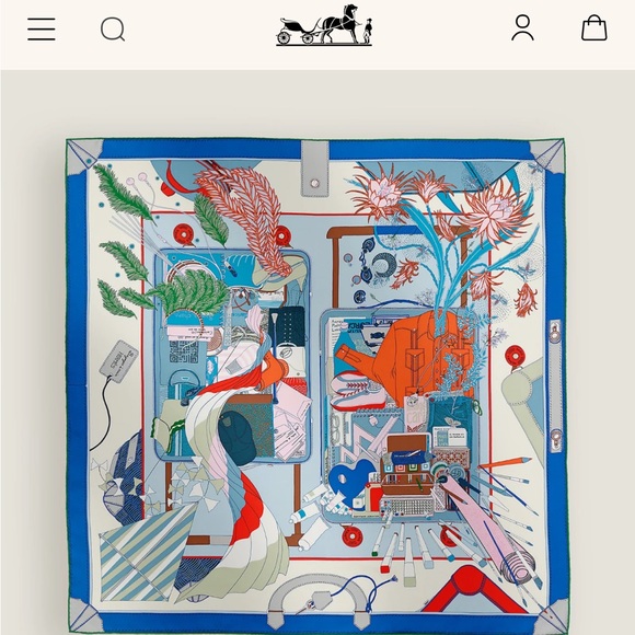 Unused Hermes Scarf 90 2024/2025 Collection